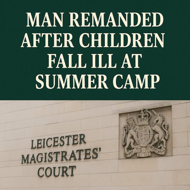 Man, 76, Remanded After Children Fall Ill at Leicestershire Summer Camp