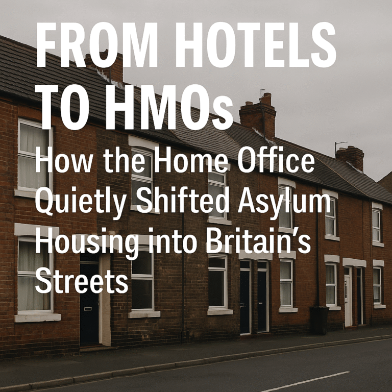 From Hotels to HMOs: How the Home Office Quietly Shifted Asylum Housing into Britain’s Streets