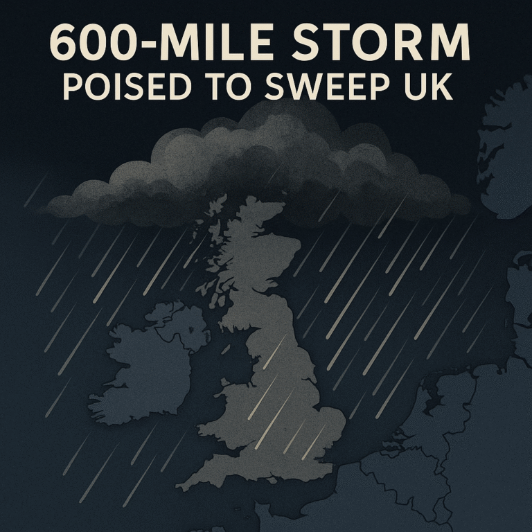 600-Mile Storm on the Way: UK Braces for Torrential Rain After Fourth Heatwave