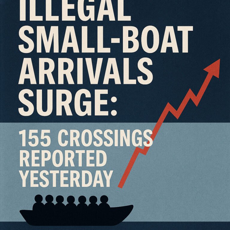 Illegal Small-Boat Arrivals Surge: 155 Crossings Reported Yesterday