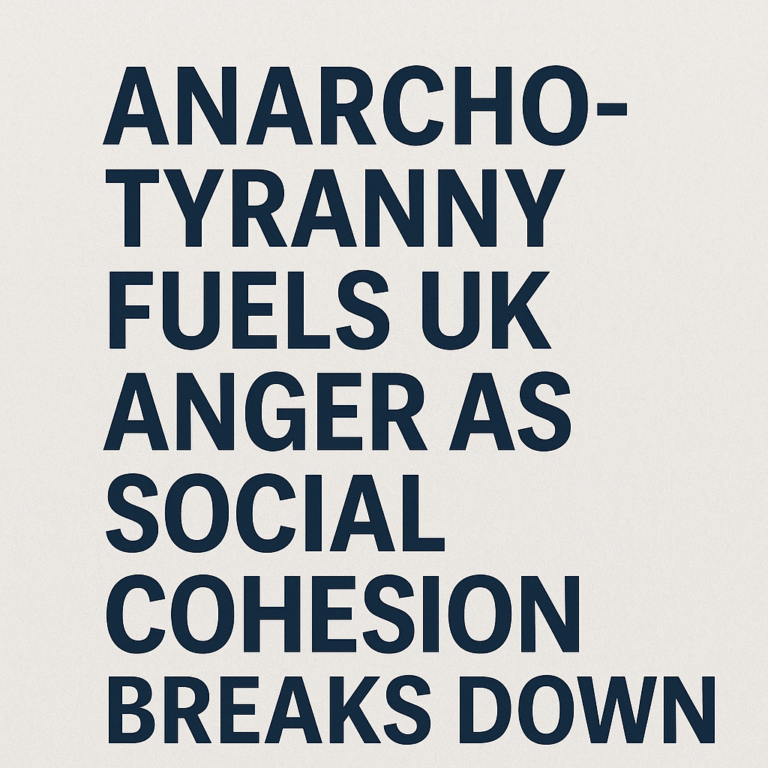 Anarcho-Tyranny and the Fracturing of Social Cohesion in the UK