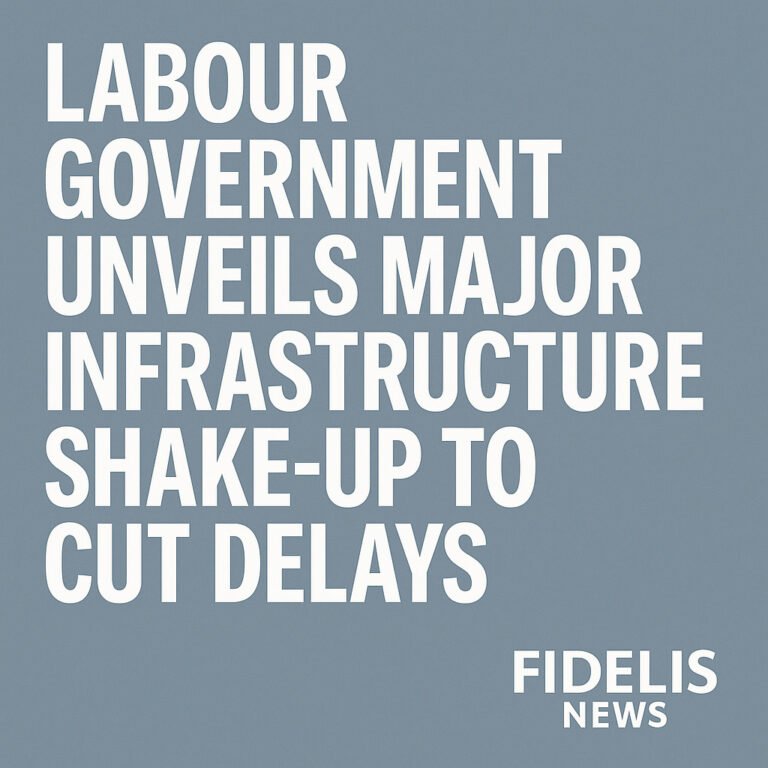 Labour Government Unveils Major Infrastructure Shake-Up to Cut Delays