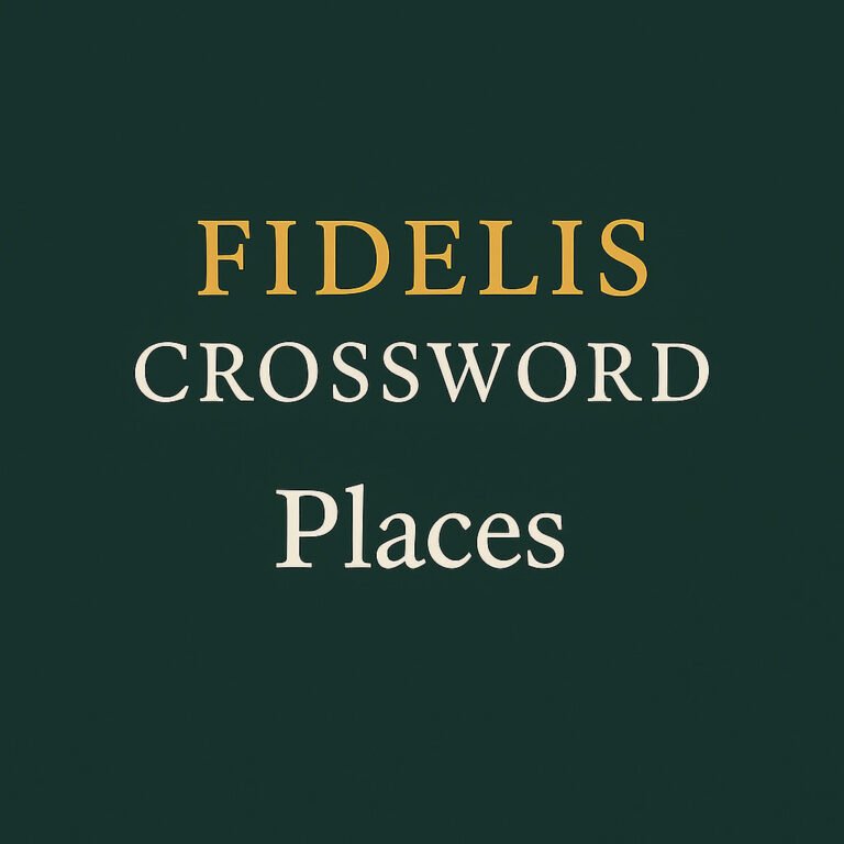 Crossword: Places