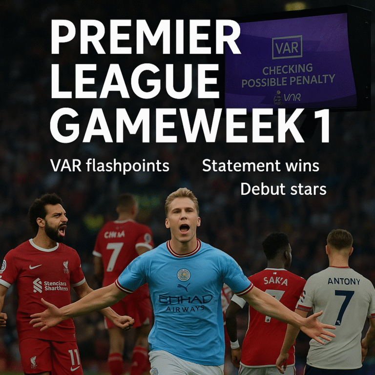 Premier League Gameweek 1: VAR flashpoints, statement wins and debut stars as 2025/26 kicks off