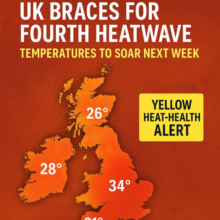 UK Braces for Fourth Heatwave: Temperatures to Soar Into Mid-30s Next Week