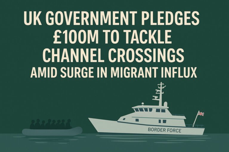 UK Government Pledges £100m to Tackle Channel Crossings Amid Surge in Migrant Influx