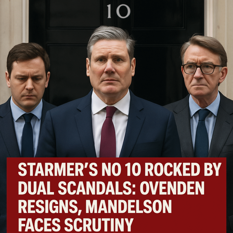 Starmer’s No 10 Rocked by Dual Scandals: Ovenden Resigns, Mandelson Faces Scrutiny