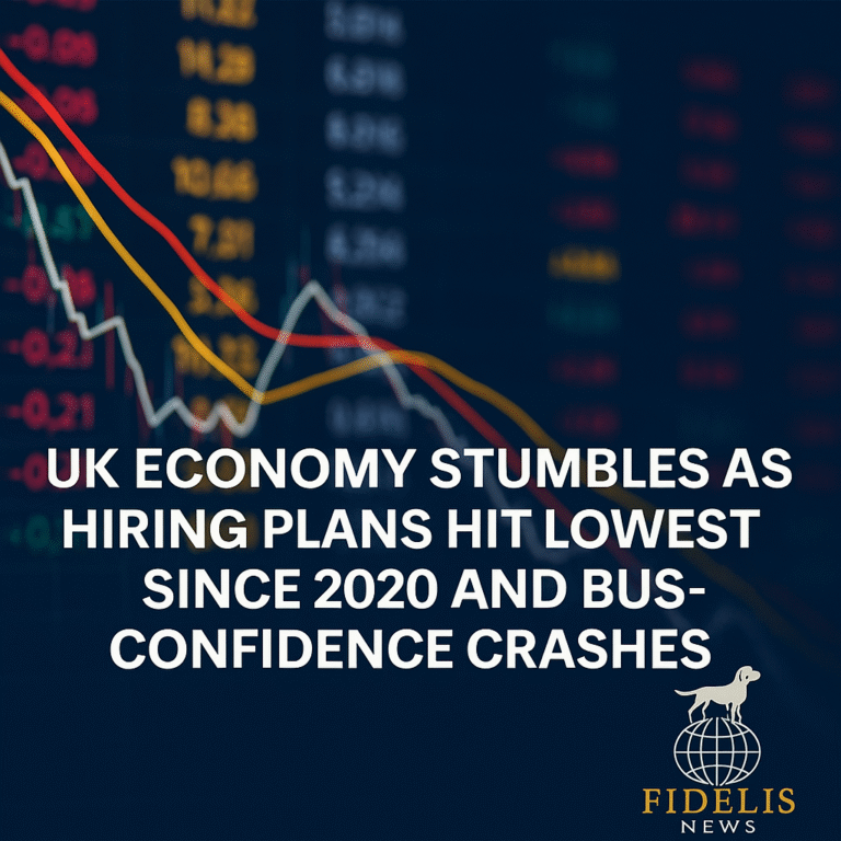UK Economy Stumbles as Hiring Plans Hit Lowest Since 2020 and Business Confidence Crashes