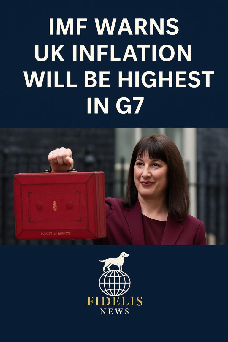 IMF Warns UK Inflation Will Be Highest in the G7, Piling Pressure on Reeves Ahead of Budget