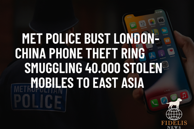 UK Police Crack Down on Major Phone Theft Ring, Seize 40,000 Devices Bound for China