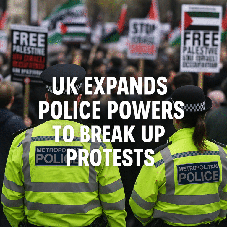 UK Government Expands Police Powers After Pro-Palestinian Protests and Synagogue Attack Fallout