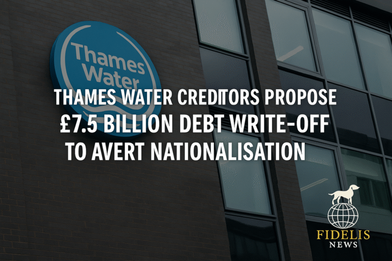 Thames Water Creditors Propose £7.5 Billion Debt Write-Off to Avert Nationalisation