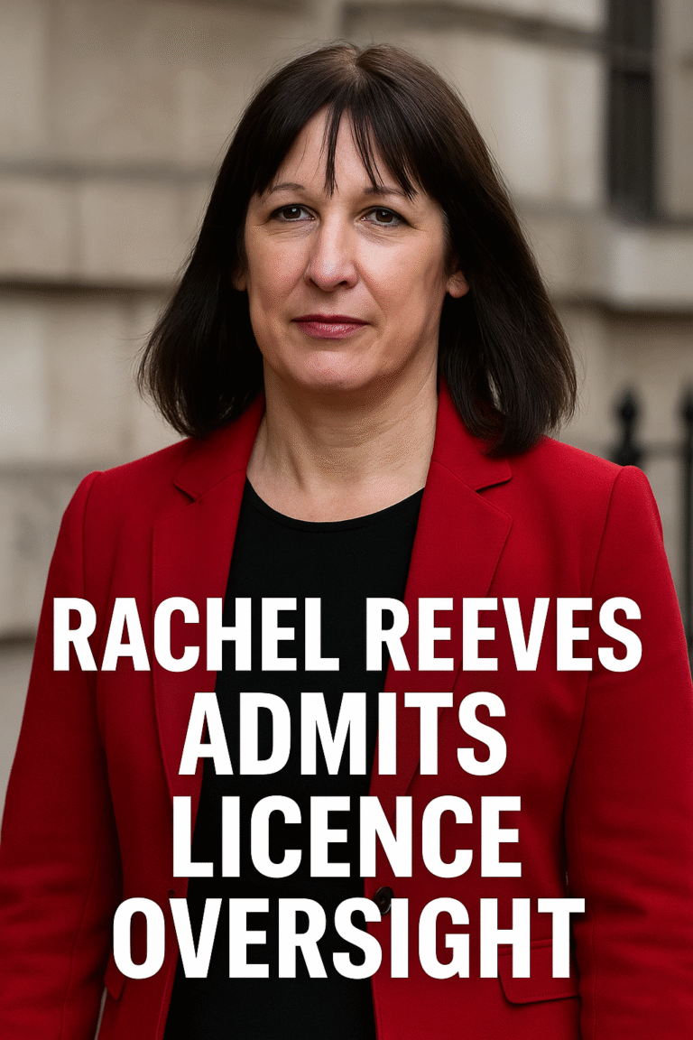 Chancellor Rachel Reeves Admits Oversight in Rental Licence Row — Calls for Inquiry Grow