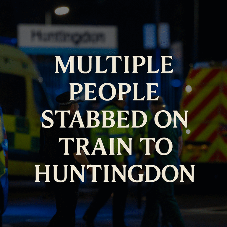Multiple People Stabbed on Train to Huntingdon – Two Arrested as Emergency Response Mobilised
