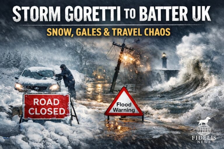Storm Goretti to Hit UK This Week as Travel Disruption Looms After Deep Freeze