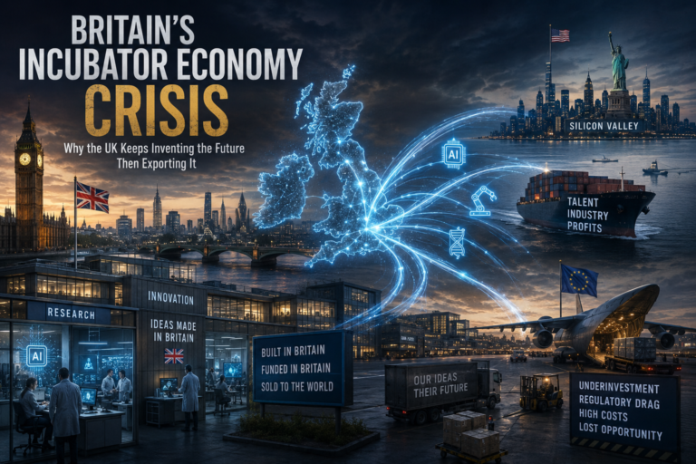 Britain’s “Incubator Economy” Crisis: Why the UK Keeps Inventing the Future Then Exporting It